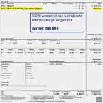 Lohnabrechnung Vorlage 2016 Angenehm Betriebliche Altersvorsorge Als Arbeitnehmer