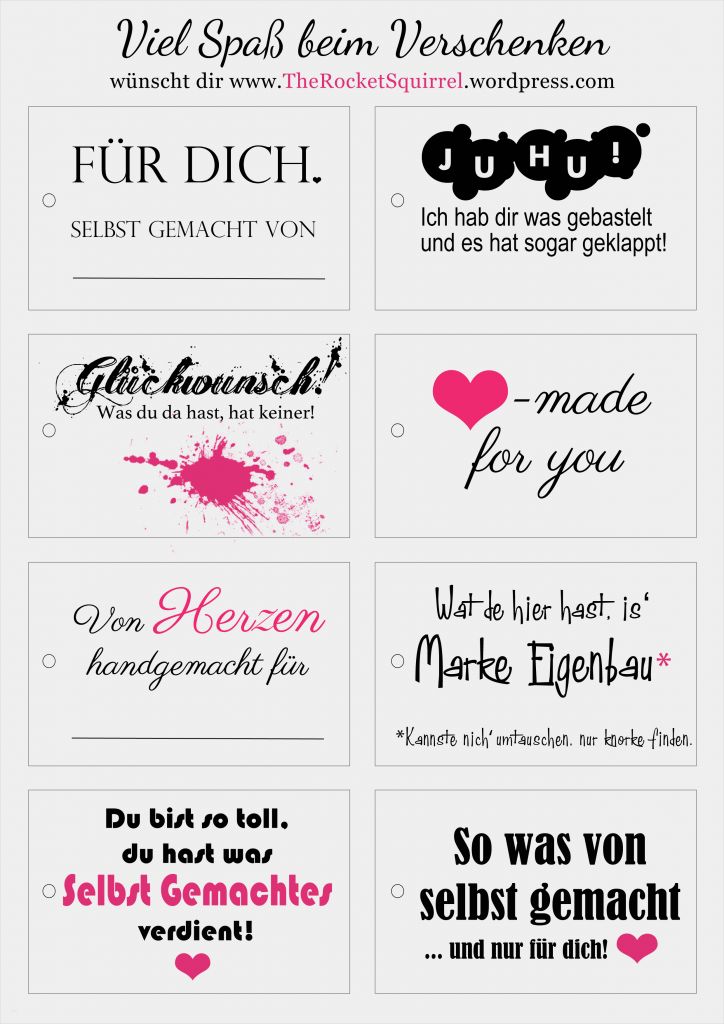 Lose Selber Machen Vorlage Neu Geschenkanhänger Für Selbstgemachtes
