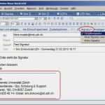 Lotus Notes Signatur HTML Vorlage Cool Uzh Zentrale Informatik Nachricht Signieren