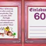 Lustige Einladung Zum 60 Geburtstag Vorlagen Fabelhaft 60 Geburtstag Einladung