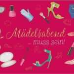 Mädelsabend Einladung Vorlage Erstaunlich Gutschein Mädelsabend Vorlage Gut Mädelsabend Muss Sein