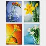 Malen Nach Zahlen Vorlagen Selbst Erstellen Fabelhaft Malen Nach Zahlen Quattro Blumen Im Licht