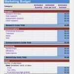 Marketing Budget Excel Vorlage Cool 6 Sample Marketing Bud Templates to Download