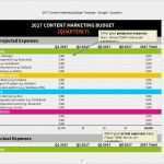 Marketing Budget Vorlage Schön 2017 Content Marketing Bud [excel Template]