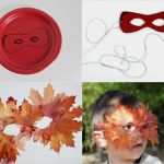 Masken Basteln Mit Kindern Vorlagen Angenehm Maske Aus Pappteller Und Herbstblättern Kinder