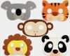 Masken Basteln Mit Kindern Vorlagen Neu Kindermasken Dschungel Tiere 5tlg Kinderparty Tiermasken
