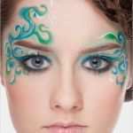 Masken Schminken Vorlagen Luxus Karnevalsschminke Blaue Augen Blau Grün Im Zoom format