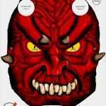Masken Vorlagen Zum Ausdrucken Kostenlos Gut Maske Als Papiermaske Von Einem Dämon Als Faschingsmaske