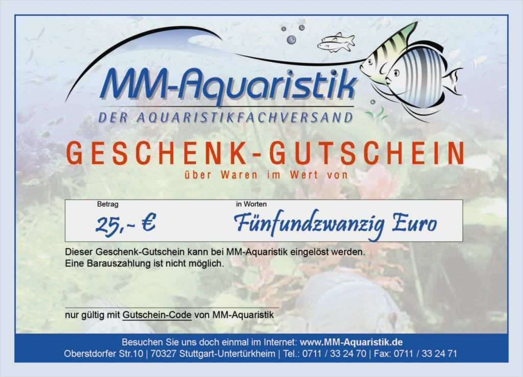 Massage Gutschein Vorlage Text Inspiration Mm Aquaristik Geschenk Gutschein Mm Aquaristik