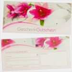 Massage Gutschein Vorlage Zum Ausdrucken Elegant Geschenkgutscheine Massage Wellness 100 Stück Gutscheine