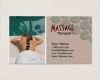 Massage Visitenkarten Vorlagen Beste Vectored Visitenkarte Damen Massage therapy