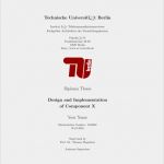 Masterarbeit Vorlage Latex Süß Template for Tu Berlin Master thesis Latex Template