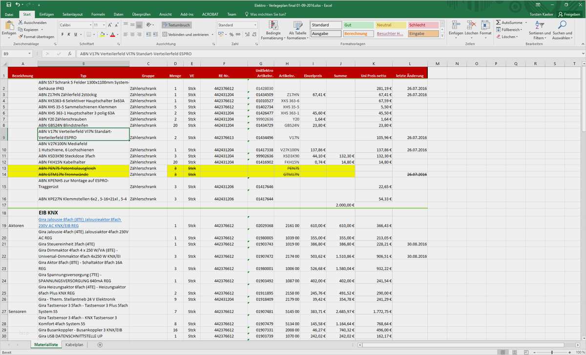 Materialliste Elektroinstallation Vorlage Erstaunlich Elektro Verlegeplan Materialliste