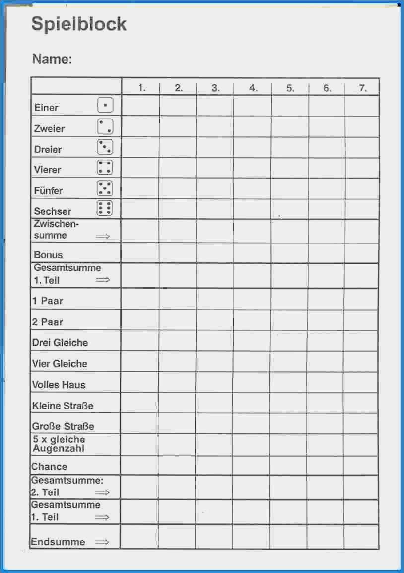 Materialliste Excel Vorlage Kostenlos Einzigartig 6 Kniffel Vorlage Business Template Kniffel Vorlage