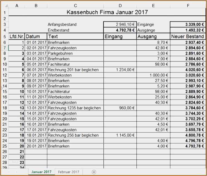 Materialliste Excel Vorlage Kostenlos Süß 10 Kassenbuch Vordruck Vorlagen123 Vorlagen123