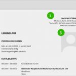 Max Mustermann Bewerbung Vorlage Cool Lebenslauf Muster Schüler Ausbildung Praktikum