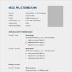 Max Mustermann Bewerbung Vorlage Gut Vorlage 58 Tabellarischer Lebenslauf