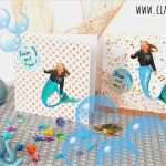 Meerjungfrau Einladung Vorlage Beste Diy Meerjungfrau Karte Mit Persönlichem Foto Kostenloser