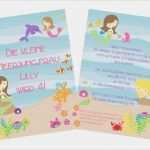 Meerjungfrau Einladung Vorlage Cool Einladung Kindergeburtstag Unterwasser