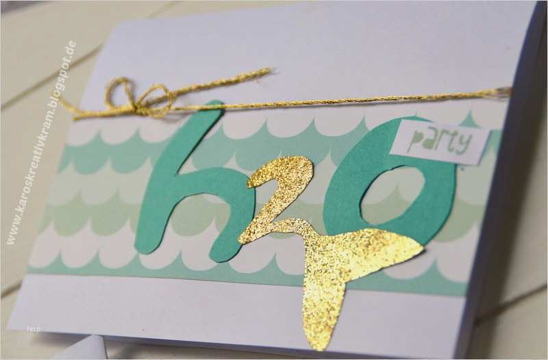 Meerjungfrau Einladung Vorlage Gut Karos Kreativkram H20 Geburtstagsparty