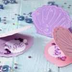 Meerjungfrau Einladung Vorlage Wunderbar Tischkarten Muscheln Unterwasserwelt Diy Basteln Mit