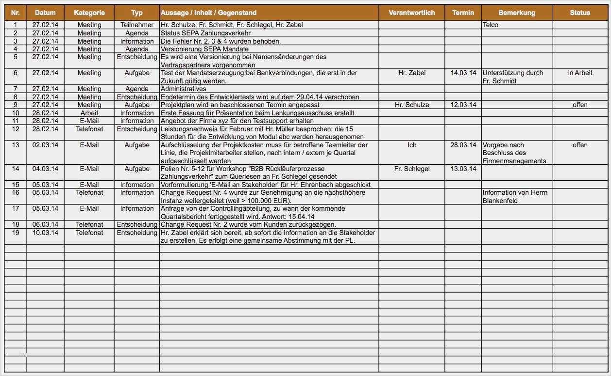 Meeting Protokoll Vorlage Excel Neu Das Projekttagebuch Incl Vorlagen Für Excel Und