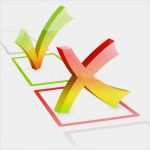 Meinungsumfrage Vorlage Erstaunlich überprüfen Marks Stockfoto