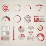 Meinungsumfrage Vorlage Inspiration Verschiedene Indikatoren Sammlung Vektorgrafik