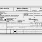 Meldeschein Hotel Vorlage Süß Line Meldewesen Casablanca Hotelsoftware