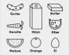 Memory Bilder Vorlagen Cool Essen Lebensmittel