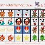 Memory Spiel Selber Machen Vorlage Schön Weihnachtsmemory Selber Machen Mit Monstamoons Freebie