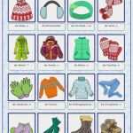 Memory Vorlagen Kostenlos Neu Bildwörterbuch Winterbekleidung Winter