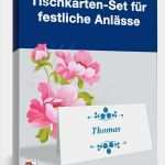 Menü Tischkarten Vorlagen Angenehm Tischkarten Set Für Festliche Anlässe Muster Vorlagen