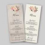 Menü Vorlage Hochzeit Erstaunlich Boho Hochzeit Menü Vorlage Floral Hochzeitsmenü Druckbare