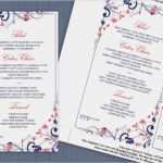 Menü Vorlage Hochzeit Schön Diy Hochzeit Menü Karte Vorlage Download sofort