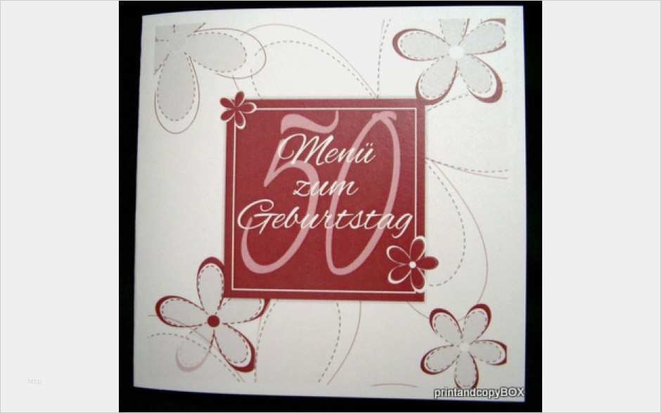 Menükarte Buffet Vorlage Best Of Geburtstagsmenükarte "blumen" Bordeaux Printandcopybox
