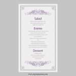 Menükarte Buffet Vorlage Wunderbar Hochzeit Menü Karte Vorlage Vintage Filigree
