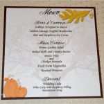 Menükarte Herbst Vorlage Gut Ähnliche Artikel Wie Herbst Herbst themed Hochzeit