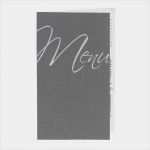 Menükarte Hochzeit Vorlage Text Wunderbar Silberne Menükarte Für Hochzeit Mit Einlegeblatt Drucken