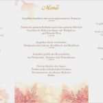 Menükarte Hochzeit Vorlage Word Schönste Menükarten Zur Hochzeit