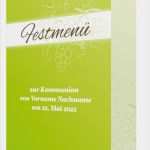 Menükarte Kommunion Vorlage Bewundernswert Vorlage Für Menükarte