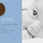 Menükarte Kommunion Vorlage Schön Menükarte Taufe Balloon Blue