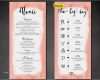 Menükarte Vorlage Hochzeit Bewundernswert Hochzeitskarten Menükarte & Ablaufplan Hochzeit Rosa
