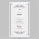 Menükarte Vorlage Hochzeit Wunderbar Hochzeit Menü Karte Vorlage Vintage Filigree
