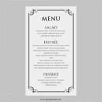Menükarte Vorlage Kostenlos Download Erstaunlich Hochzeit Menü Karte Vorlage Schwarze ornate Frame