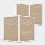 Menükarte Weihnachten Vorlage Großartig Menükarten Zur Hochzeit Im Kraftpapierstil Mit