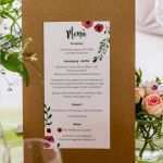 Menükarten Selbst Gestalten Vorlagen Elegant Menükarten Zur Hochzeit