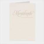 Menükarten Vorlagen Download Kostenlos Wunderbar Cremefarbene Menükarte Aus Feinem Büttenpapier