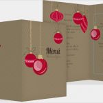 Menükarten Vorlagen Kostenlos Word Süß Weihnachtsmenükarte Bunte Kugeln