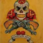 Mexikanische Tattoos Vorlagen Süß Tag Der toten Neo Traditionelle Alte Schule Von